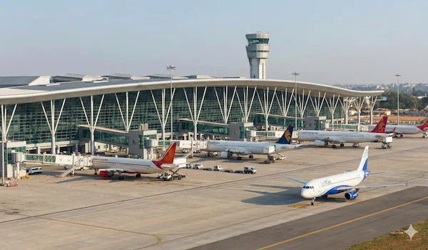 Featured Image of Sattva Aangane Budigere Cross to the airport distance